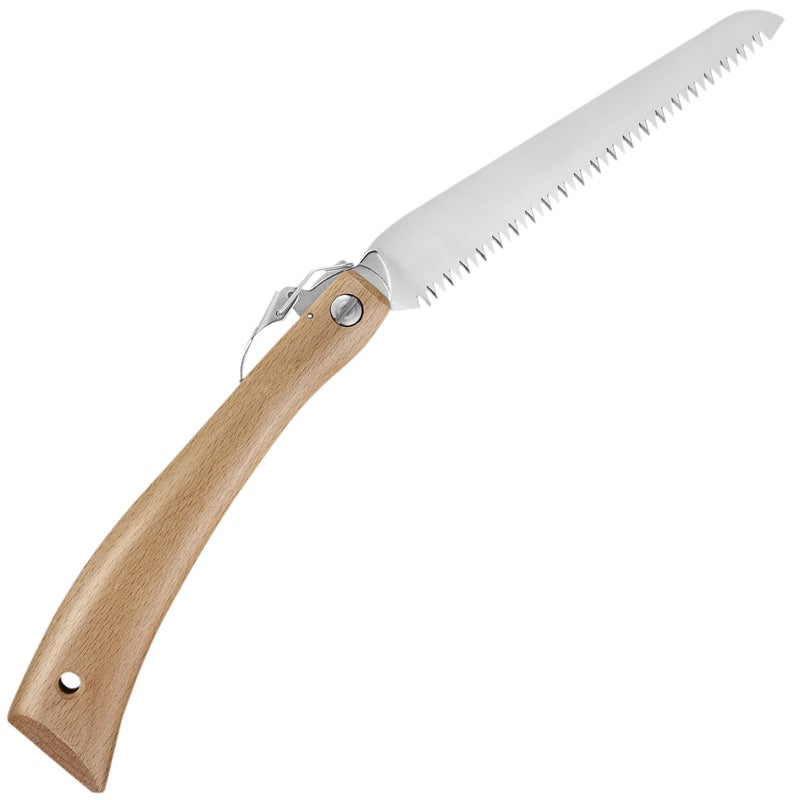 Opinel Folding Saw - Gardening and Camping Folding Carbon Steel Saw with Beechwood Handle - Image 4